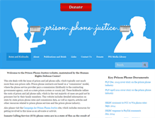 Tablet Screenshot of prisonphonejustice.org